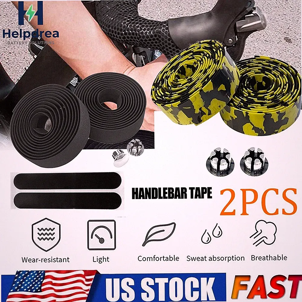 2PCS EBIKE BICYCLE HANDLEBAR HEAVY DUTY GRIP TAPE ROAD BIKE CYCLOCROSS BAR PAD