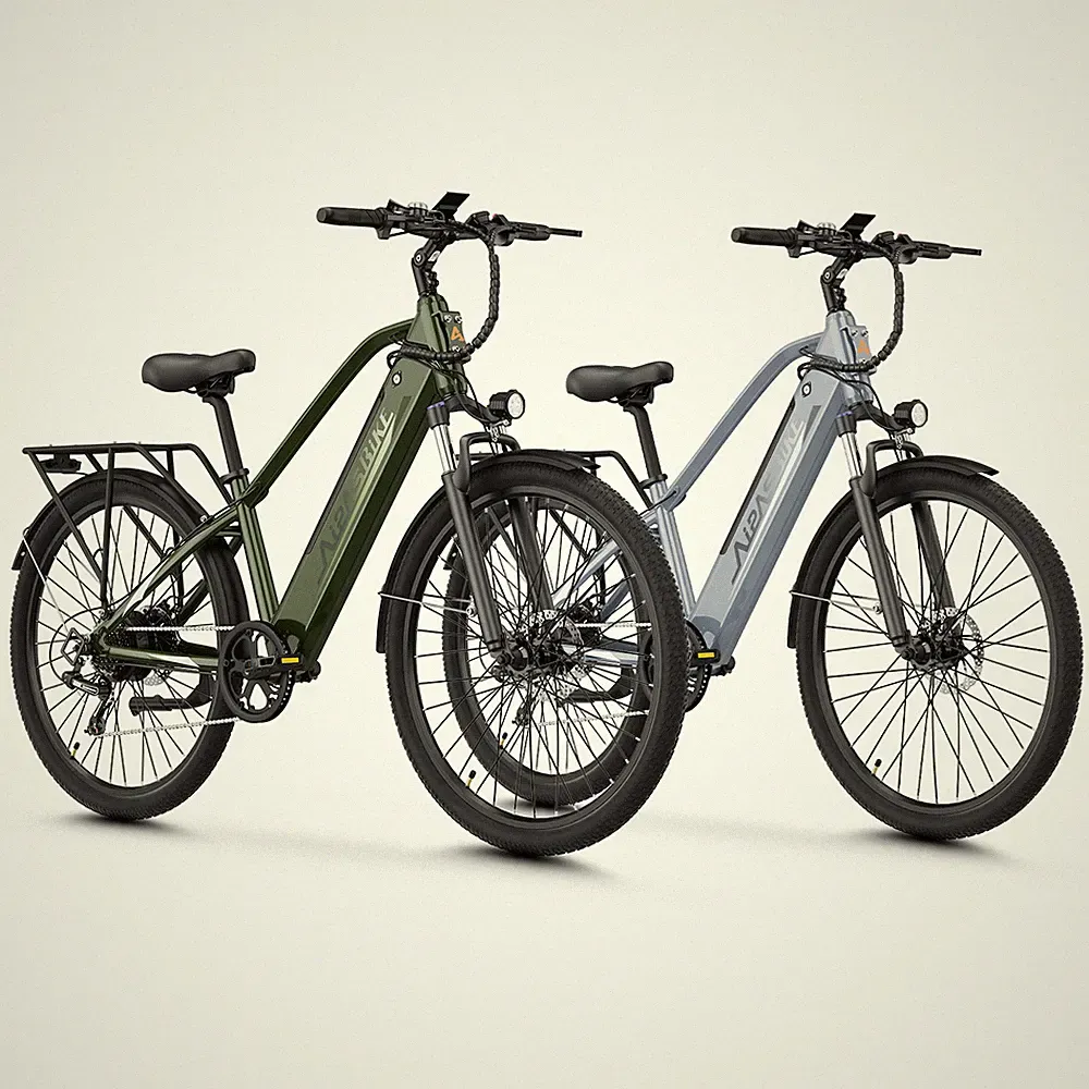 Aipas 1100W Electric Bike 48V City E-Bike 7-Speed Commuter Bike 68 Miles Range
