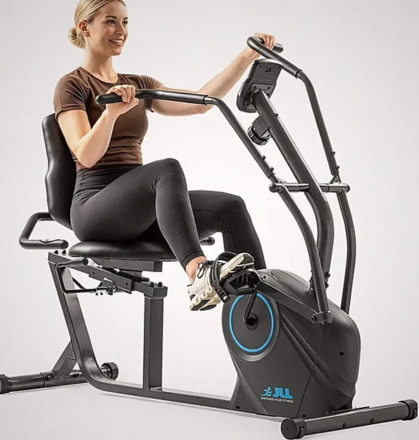JLL Smart Cross Trainer Recumbent Exercise Bike with Arm Exercisers