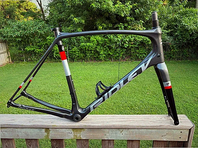 Large 58 Ridley Kanzo Speed Carbon Gravel Bicycle Disc Frameset
