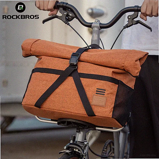 ROCKBROS Brompton Front Bag Folding Bicycle Bag Commuting Storage Hiking Tote