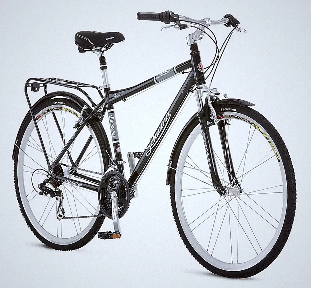 Schwinn Discover 21-Speed Hybrid Bike - Black (S5396)